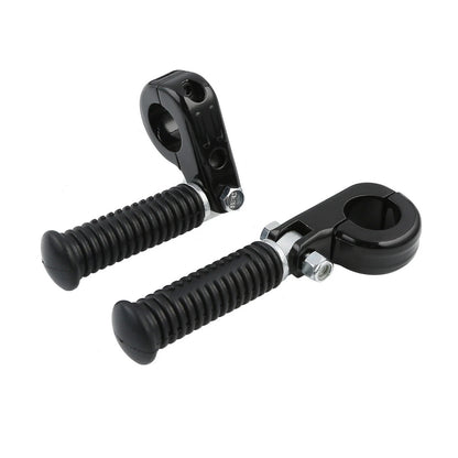 1 1/4" Black Highway Engine Guards Crash Bar Foot Pegs