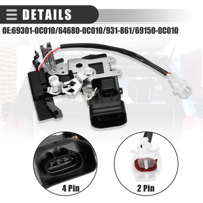 Boot Latch Actuator for Toyota Sequoia 2001-2007 (2001-2007) Black