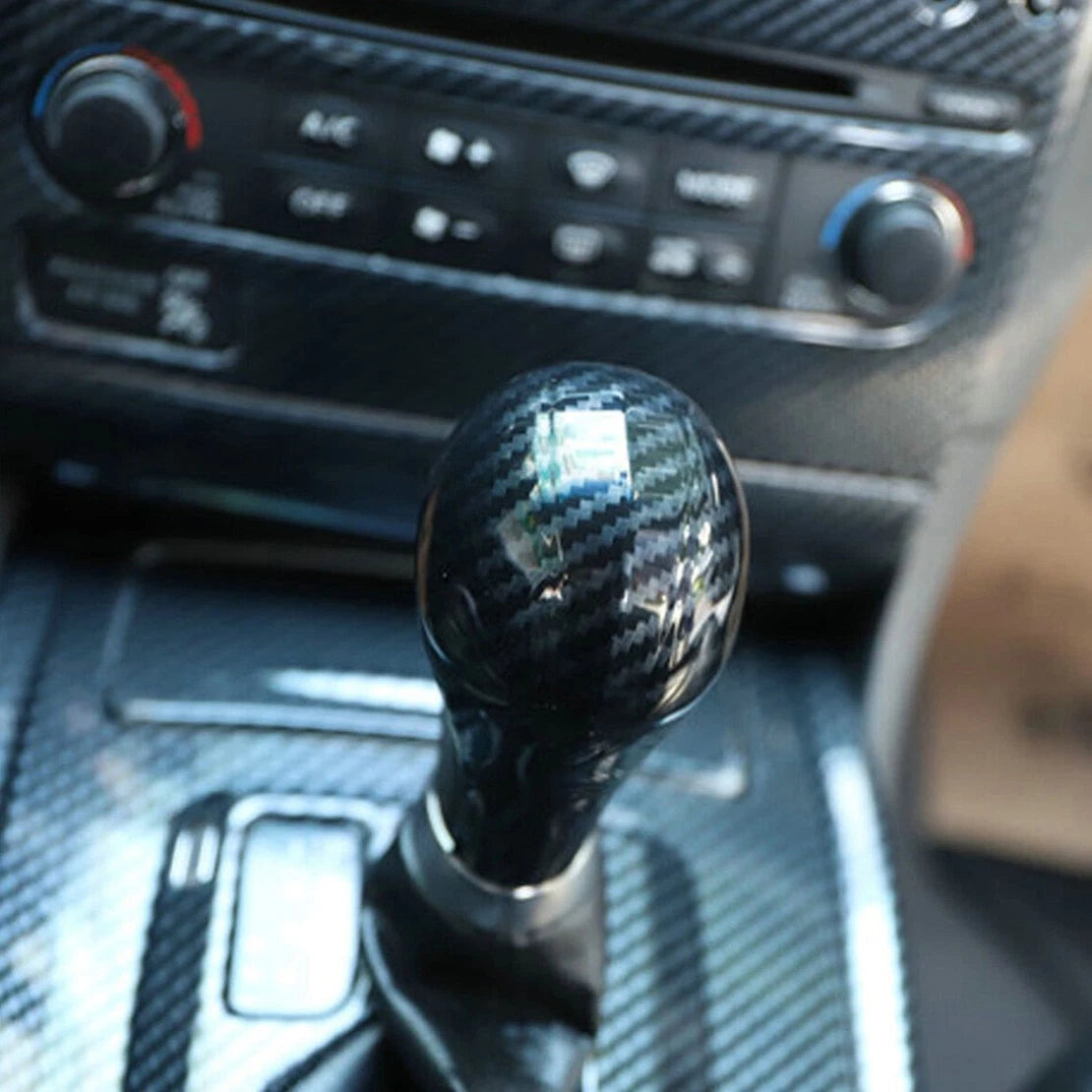 Carbon Fiber Gear Shift Knob Cover Trim for Infiniti G25 G35 G37 (2007-2013)
