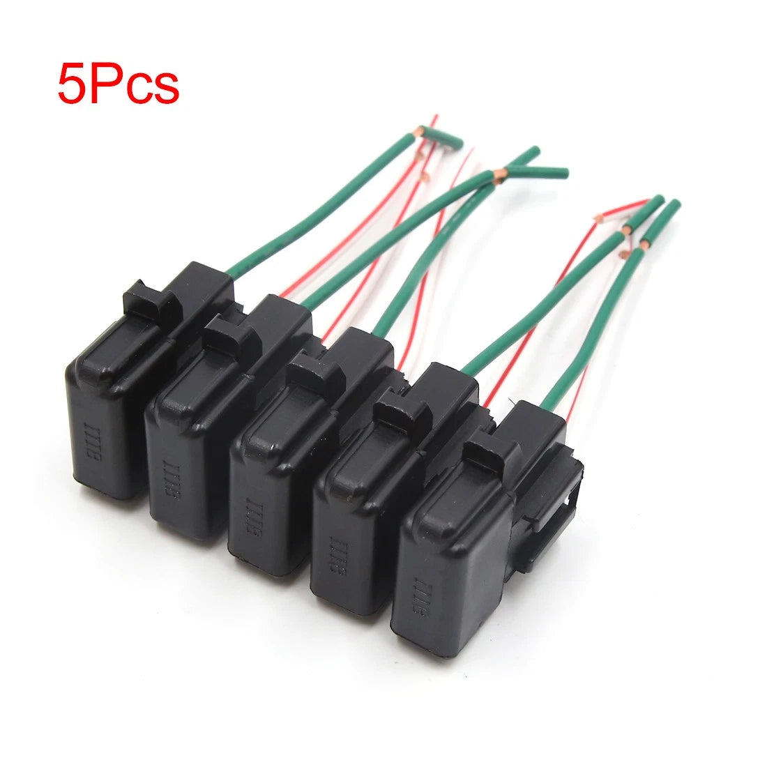 5Pcs Black Plastic Blade Fuse Holder 2 Wires Waterproof for Car Motorcycle