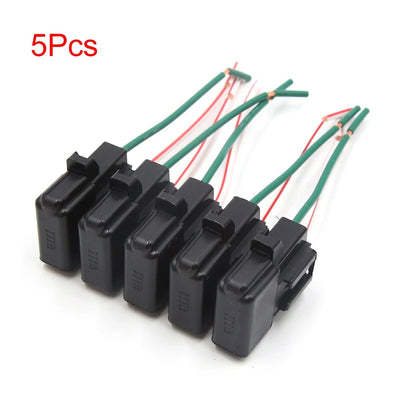 5Pcs Black Plastic Blade Fuse Holder 2 Wires Waterproof for Car Motorcycle