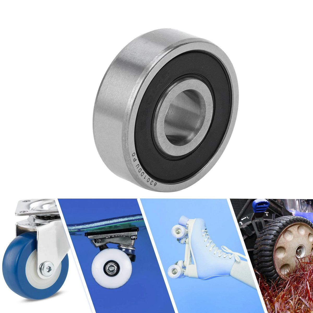 1 Pc Deep Groove Ball Bearings 12x37x12mm for Scooter Skateboard Wheel