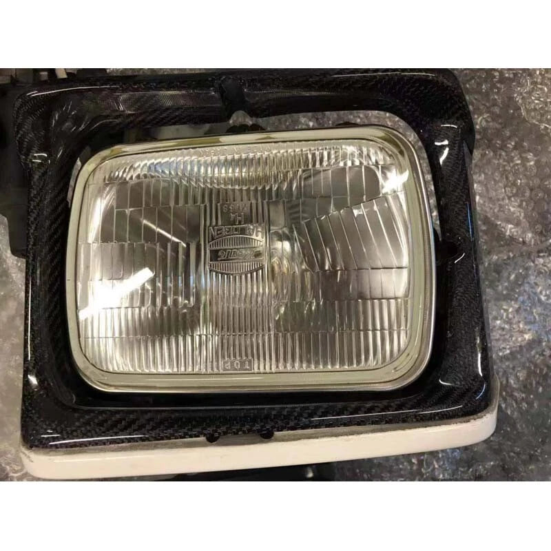 Carbon Fiber Headlight Frame Bezel Cover kit fit for Toyota Supra A70 1987-1992