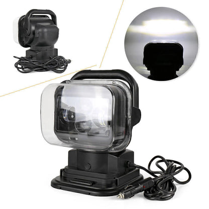60W 360° Remote Control LED Search Light for Camping with Magnetic Base