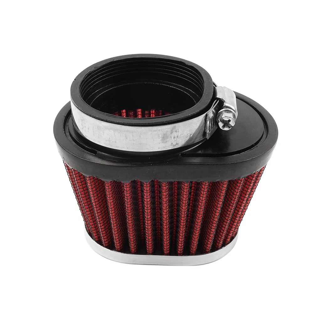 55MM Motorcycle Oval Air Intake Filter Cleaner for Make & Model