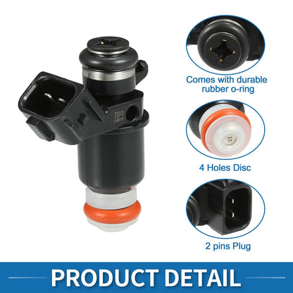 Fuel Injector 4 x for Honda Civic (2001-2005) DX, LX 1.7L Black
