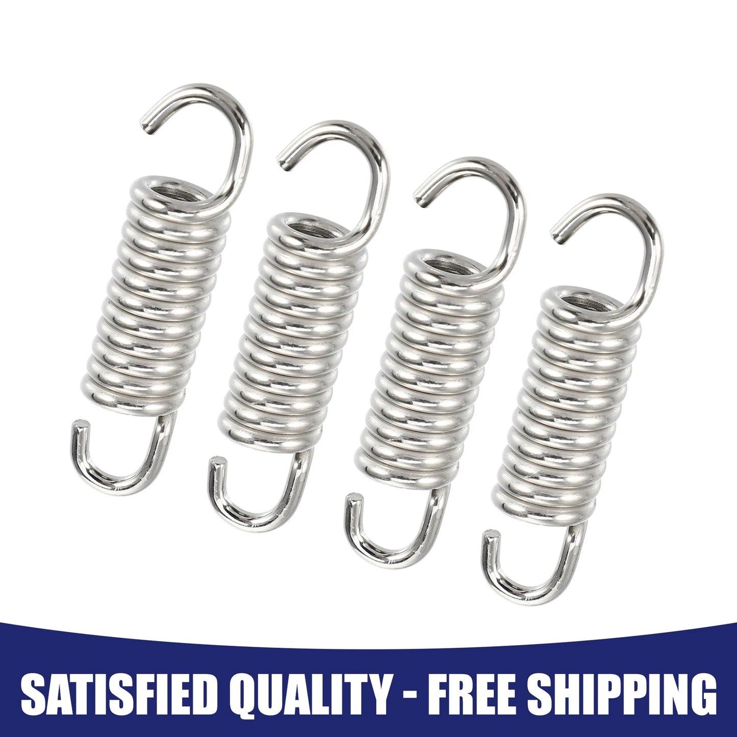 43mm 1.69in Cycle Muffler Exhaust Pipe Spring 4 for Make Model
