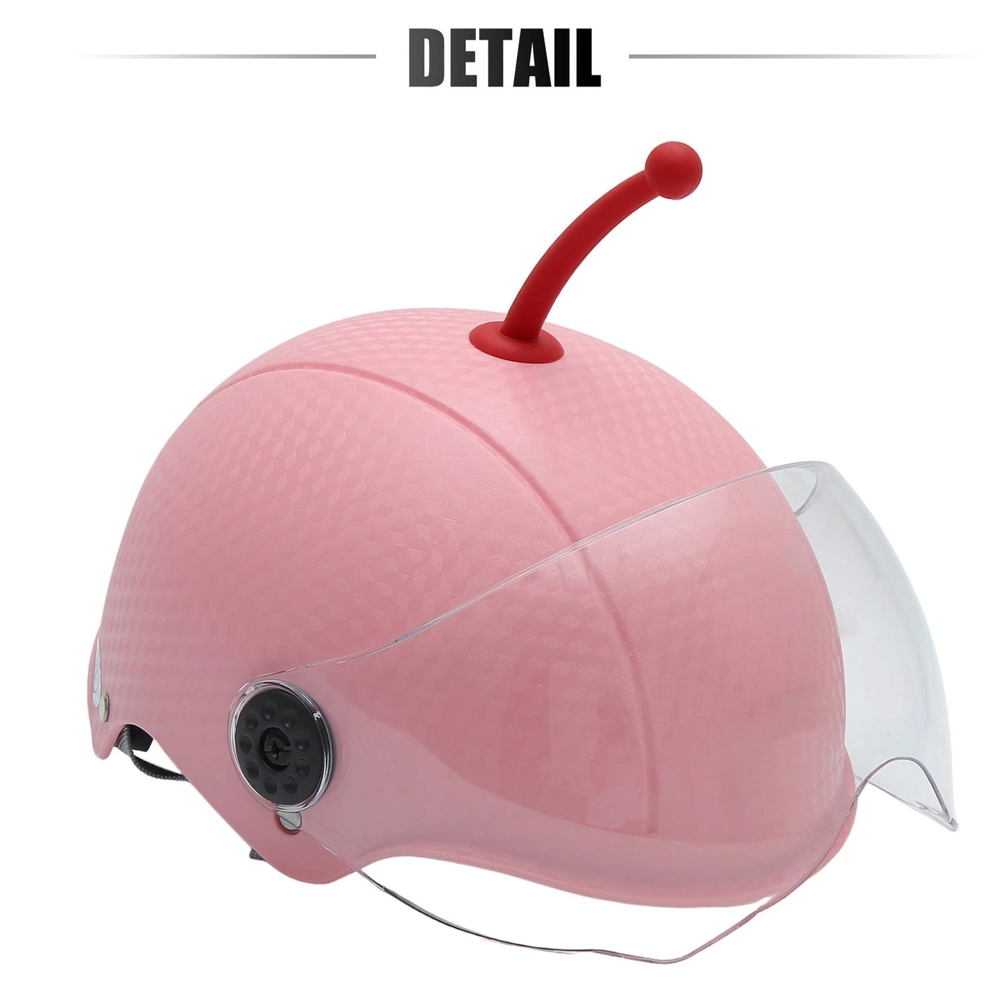 Antenna Shape Roof Ornament Top Stickers for Car Motorcycle Bike Helmets Red