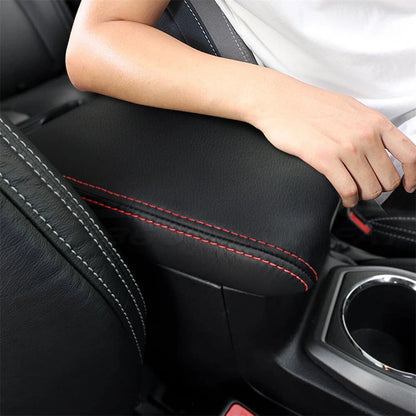 Leather Center Console Lid Armrest Cover for Toyota Tacoma (2016-2023)