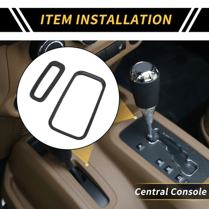 Center Console Gear Shift Ring Cover Trim for Jeep Wrangler (2007-2018)