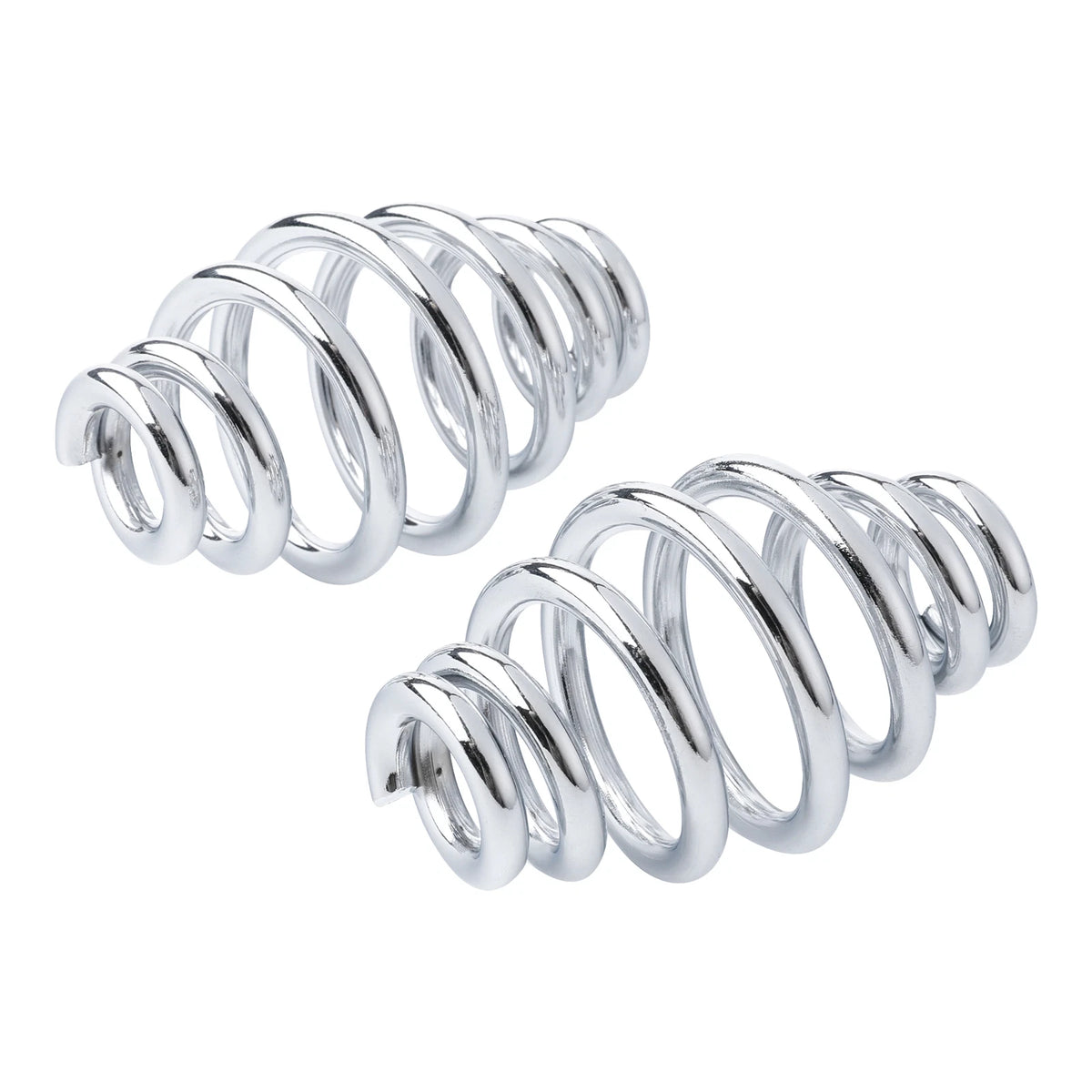 Chrome 3" Barrel Coiled Solo Seat Springs for Harley Bobber Softail Chopper