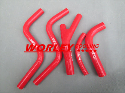 RED Silicone Radiator Hose Kit for Honda CR125R (1987-1988)