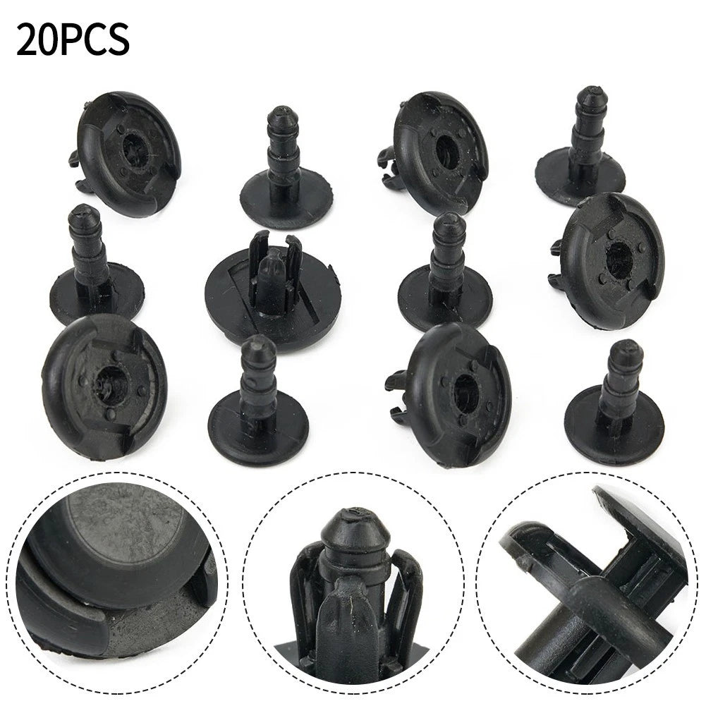 20 x Plastic Car Door Trim Clip Bumper Rivets Screws Panel Push Fastener Kit