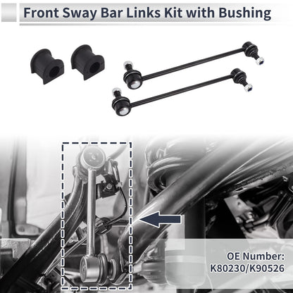 Front Stabilizer Bar Links 2 x Bushing for Toyota Matrix (2003–2008)