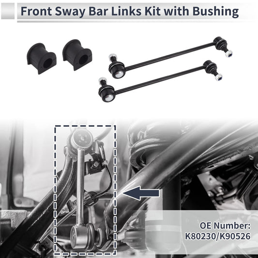 Front Stabilizer Bar Links 2 x Bushing for Toyota Matrix (2003–2008)