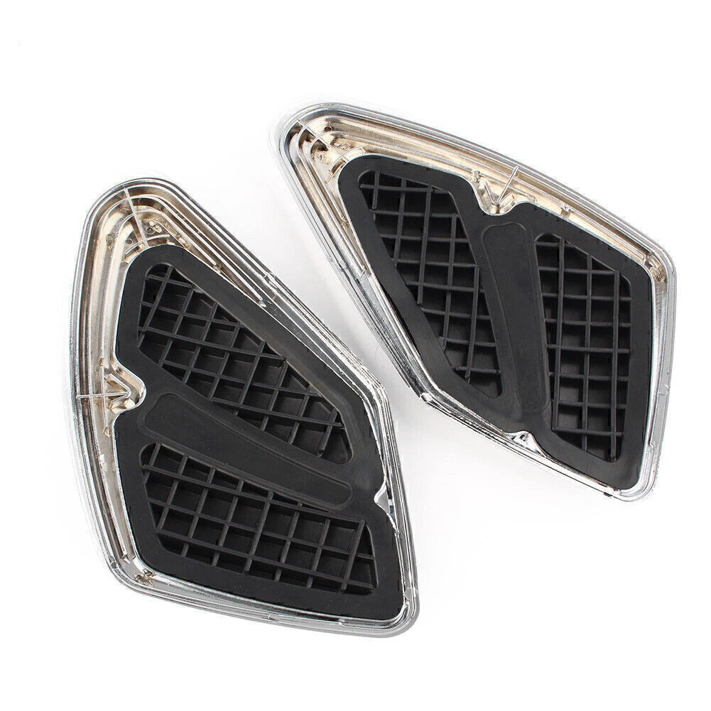 2 x Chrome Tank Trim Knee Pads for Honda Goldwing GL1800 F6B (2012-2017)