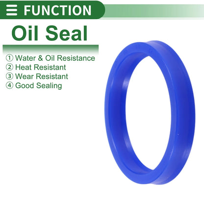 Oil Seal 55x65x10mm TPU High-Pressure Rotary Seal Blue 5 Pcs for MakeModel