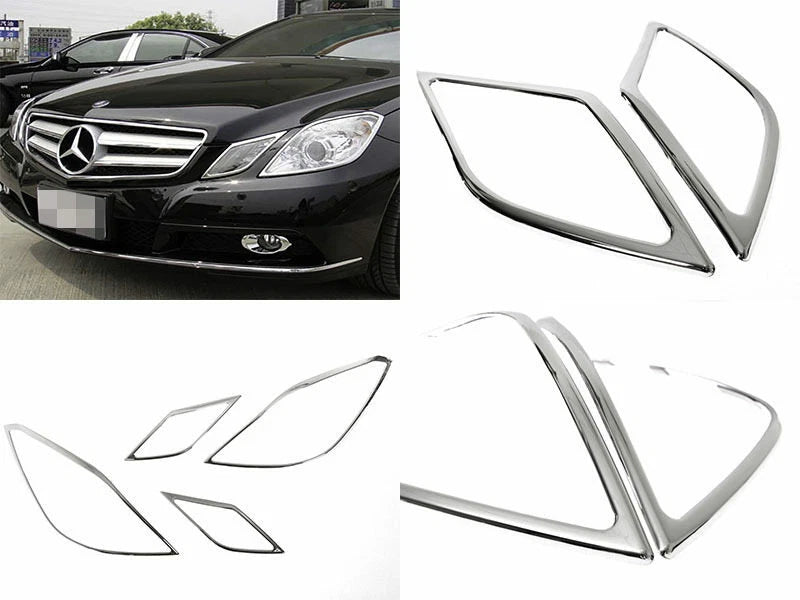 Headlight Bezel Covers Chrome for Mercedes Benz W207 (2010-2013)