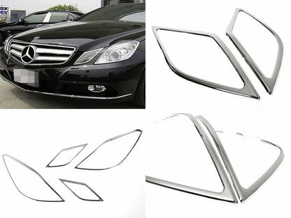 Headlight Bezel Covers Chrome for Mercedes Benz W207 (2010-2013)
