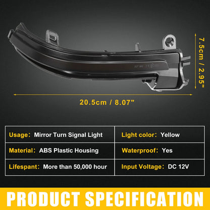 Mirror Turn Signal Light 63137280771 for BMW 1 Series F20 (2012-2019) 1 Pair