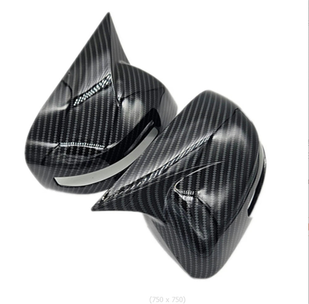 Carbon Fiber Ox Horn Rear View Mirror Cover for Honda Civic (2012-2015)