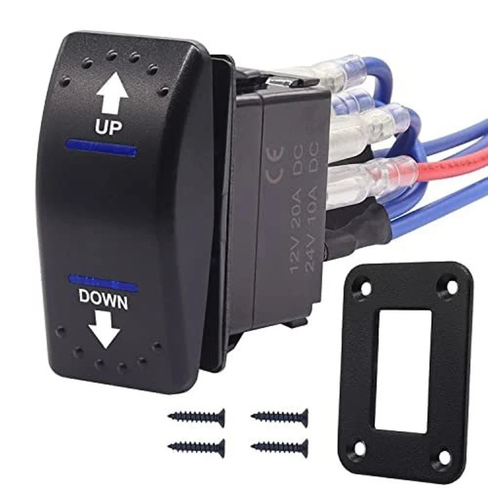 7pin Rocker Switch Panel for Boats/Cars/RVs - Waterproof Construction