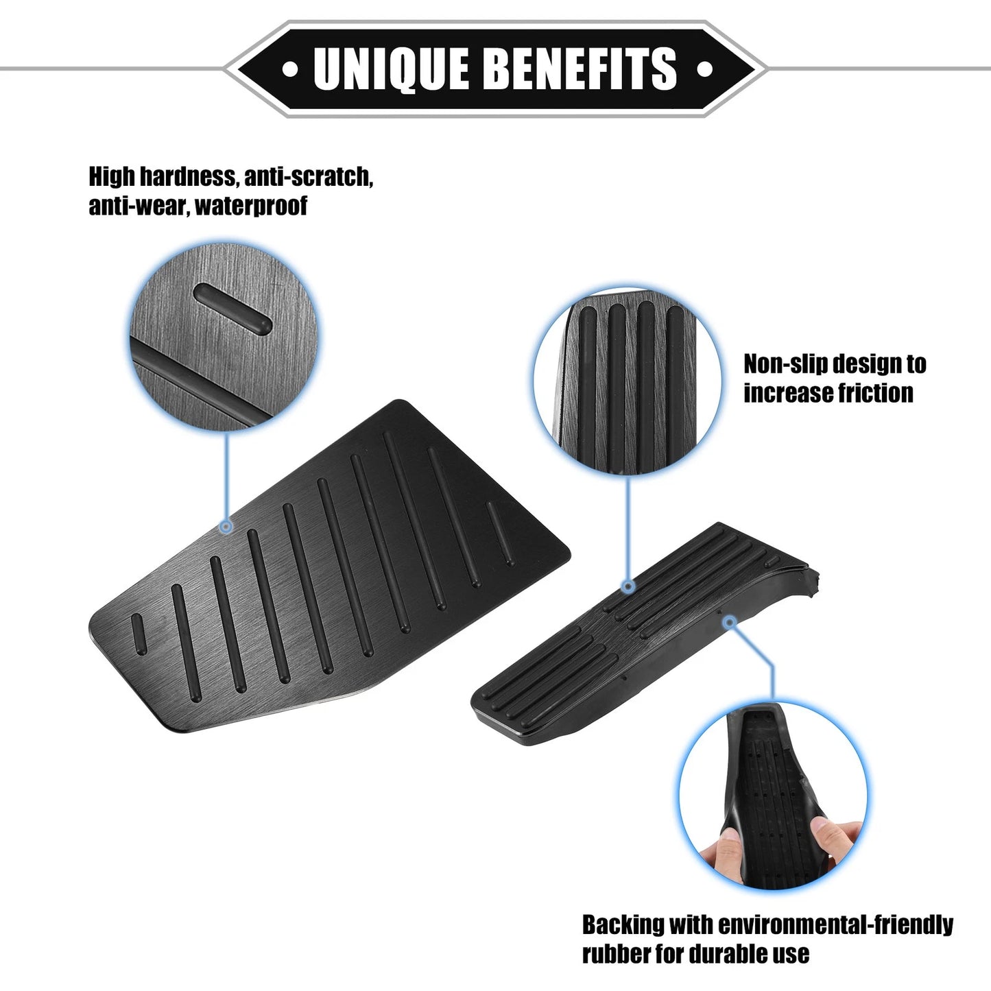 Gas Brake Footrest Pedal Pad for Toyota Rav4 (2019–2023)