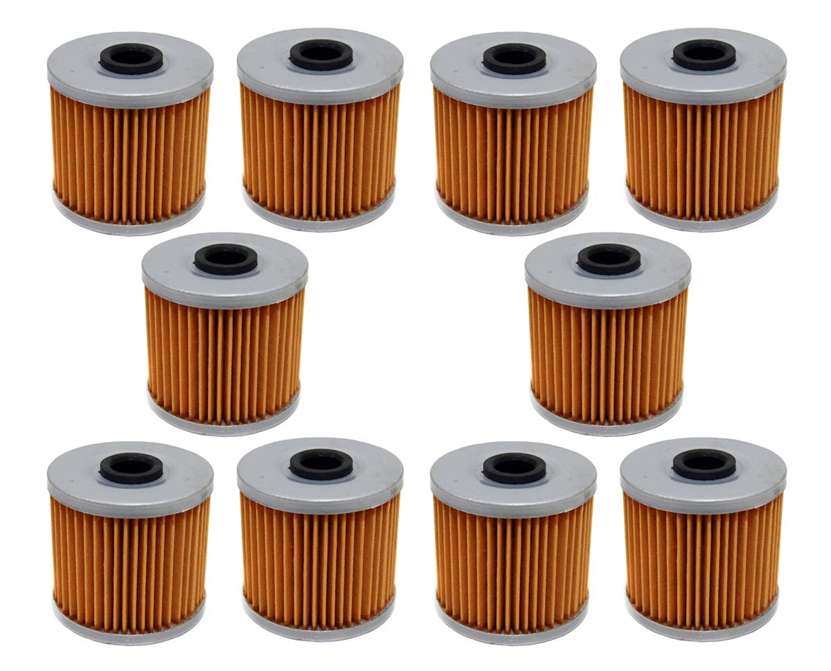 10 Pack Oil Filters for Kawasaki Bayou 220 250 & 300 Lakota 300 & Mojave 250