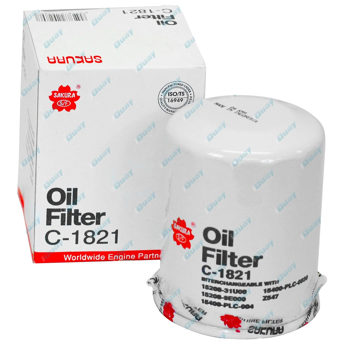 Engine Oil Filter for Nissan Maxima A32 1995-1999 6cyl VG30DE 3.0L V6 2988cc