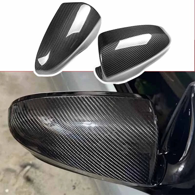 Real Carbon Fiber Stick-on Side Mirror Caps Cover for BMW M6 F06 F12 F13 2012-19