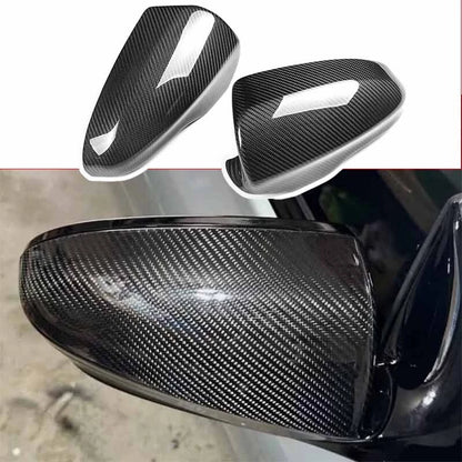 Real Carbon Fiber Stick-on Side Mirror Caps Cover for BMW M6 F06 F12 F13 2012-19