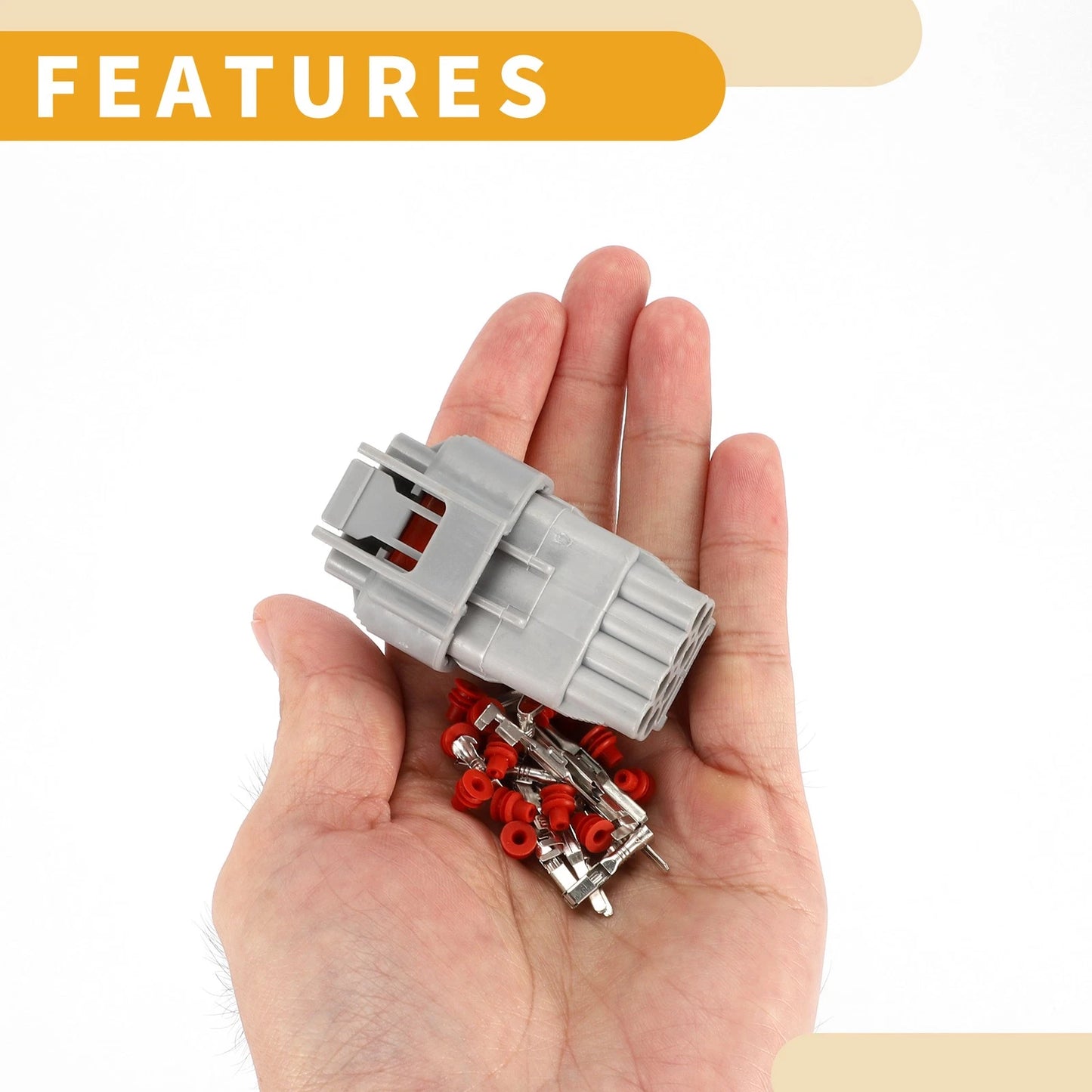 8Pin Waterproof Headlight Connector Plug for Toyota