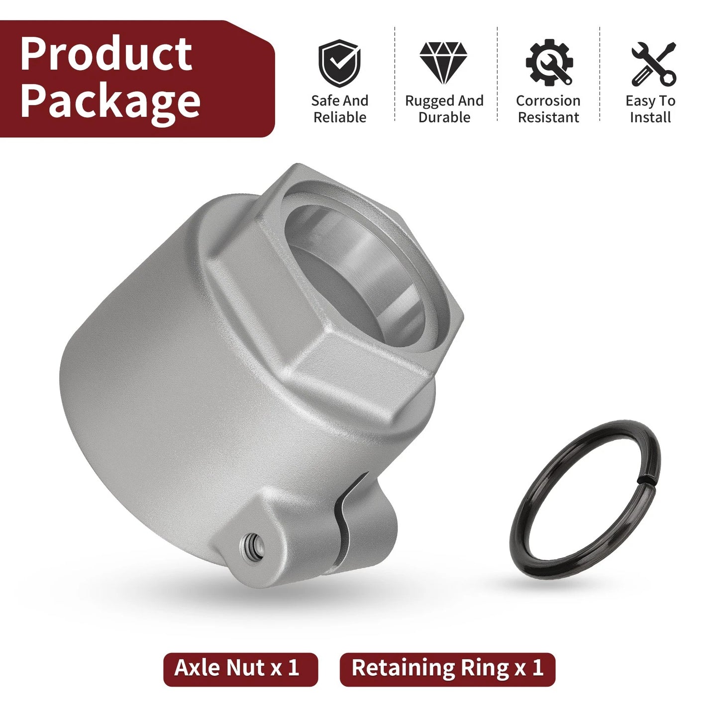 Axle Nut & Retaining Ring for Polaris Trail Blazer 330 (2011–2013)
