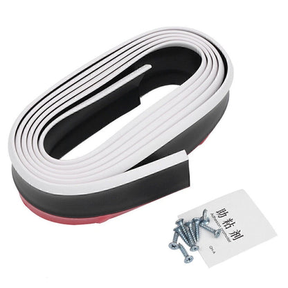 2.5M White Lower Lip Protector Strip Bumper Guard for Car (No Year Specified)