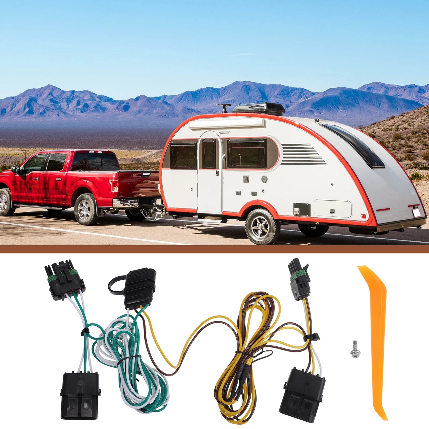 4-Pin Trailer Wiring Harness for Jeep Wrangler (1991-1997)