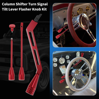 Column Shifter Turn Signal Tilt Lever Flasher Knob for Chevy GMC (1967-1994) Red
