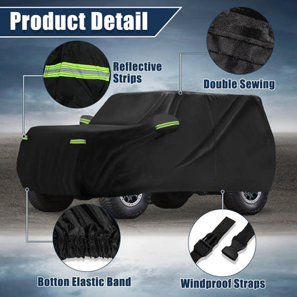 Waterproof Car Cover for Ford Bronco 4 Door 2021-2023 Full Cover with Zipper