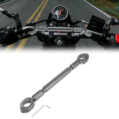 Set Universal 22mm Aluminum Alloy Titanium Tone Motorcycle Balance Bar