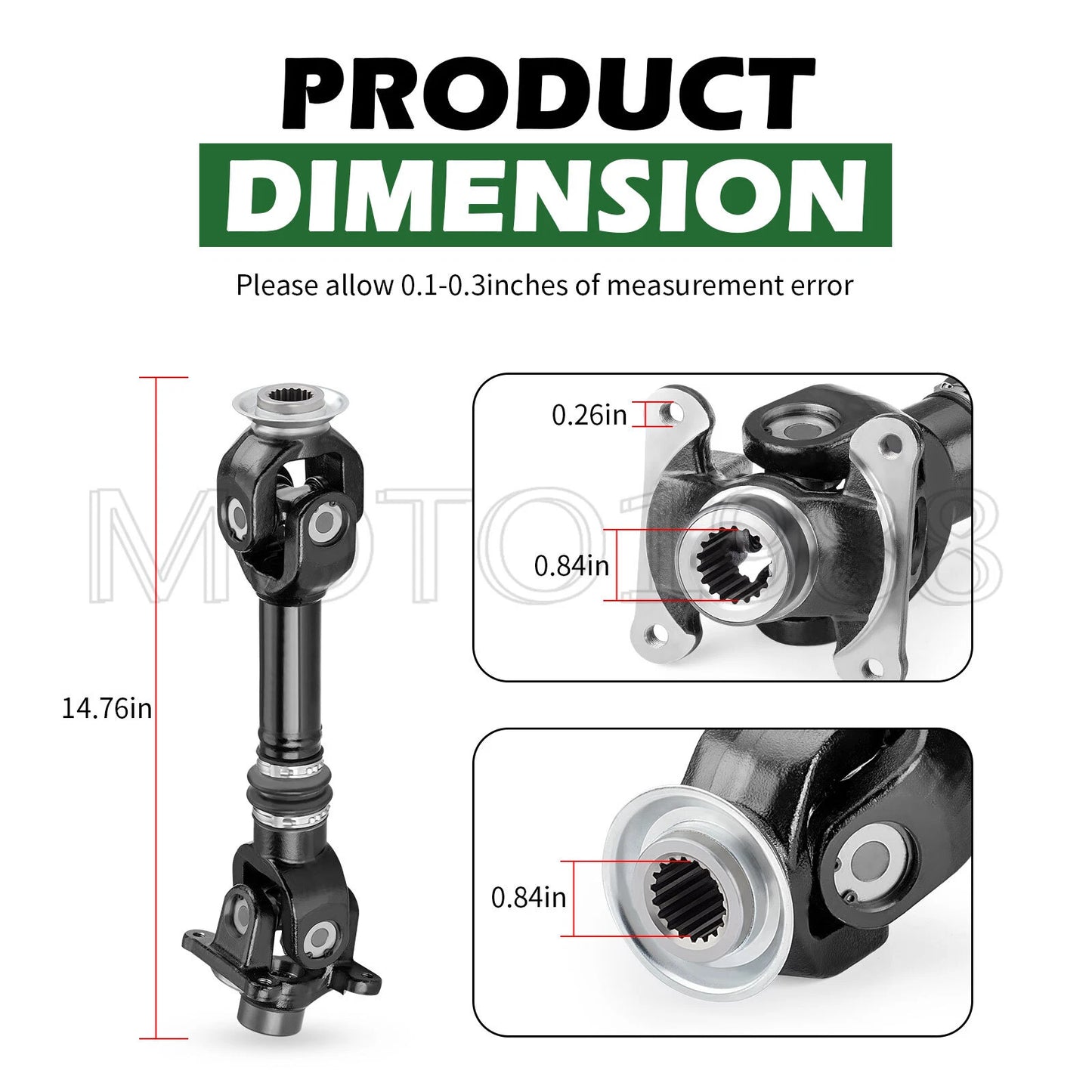 Rear Propeller Drive Shaft for Can-Am Outlander/Renegade 500/650/800