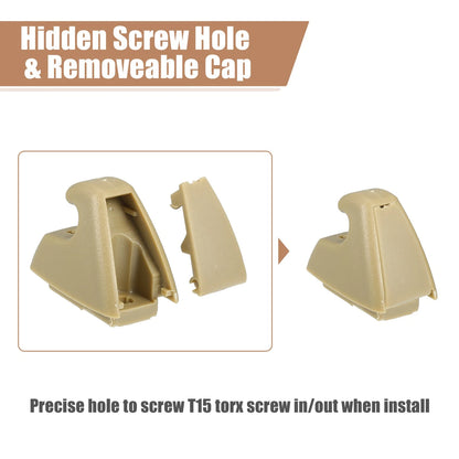 4pcs Beige Sun Visor Clip Retainer for Chevrolet Cruze