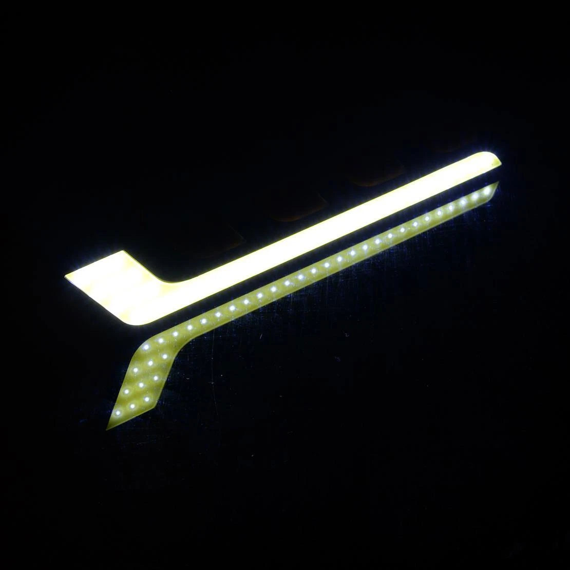 DC 12V White Amber COB LED DRL Fog Lights for Car