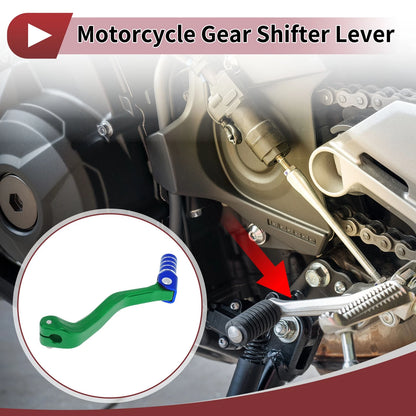 Folding Motorcycle Gear Shifter Lever for Bosuer M4 Green Blue Silver Tone