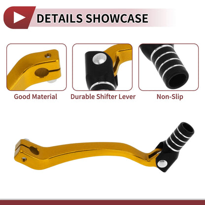 Folding Gear Shifter Lever Gold Tone Black Silver Tone for Kayo T6