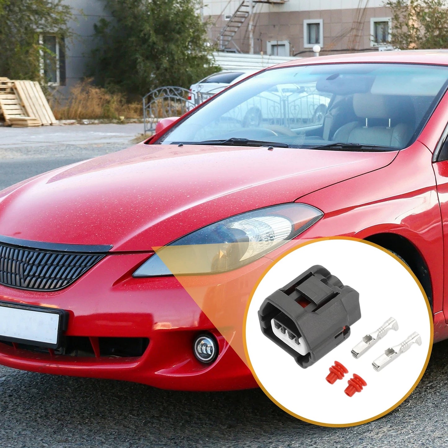 2 x Pin Crankshaft Sensor Connector Plug for Toyota