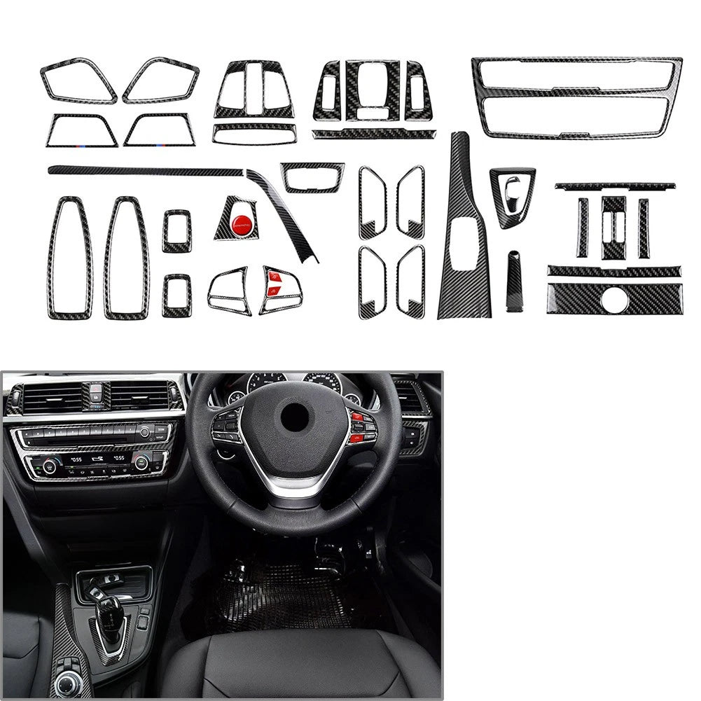 39 Pcs Interior Trim for BMW 3 Series F30 GT F34 (2013-2019)