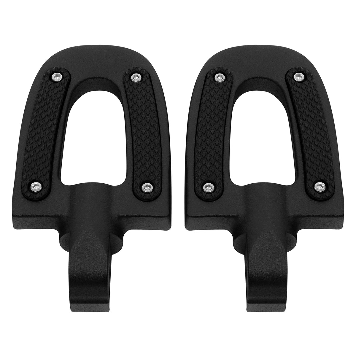 Matte Black Rear Passenger Footpegs for Harley Softail Fat Boy (2018-2025)