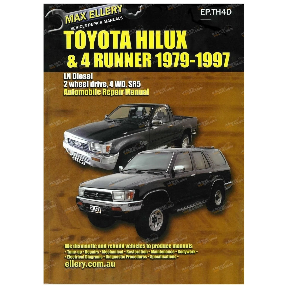 Workshop Manual for Toyota Hilux Diesel L LN40 LN46 LN55