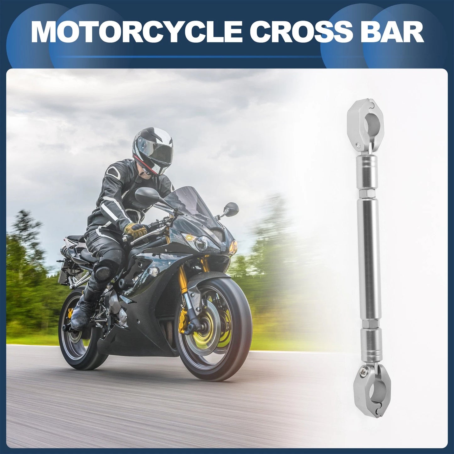 Cross Bar / 31cm / Handlebars for Motorcycle