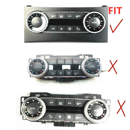 A/C Control Switch Button Kit 10 x For Mercedes Benz C GLK W204 C204 (2010-2015)