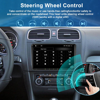 9'' Wireless CarPlay Android Auto Head Unit for VW Tiguan (2008-2016)
